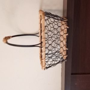 Miniature wire/wicker basket